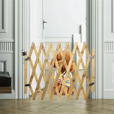 Retractable Wooden Dog Gate